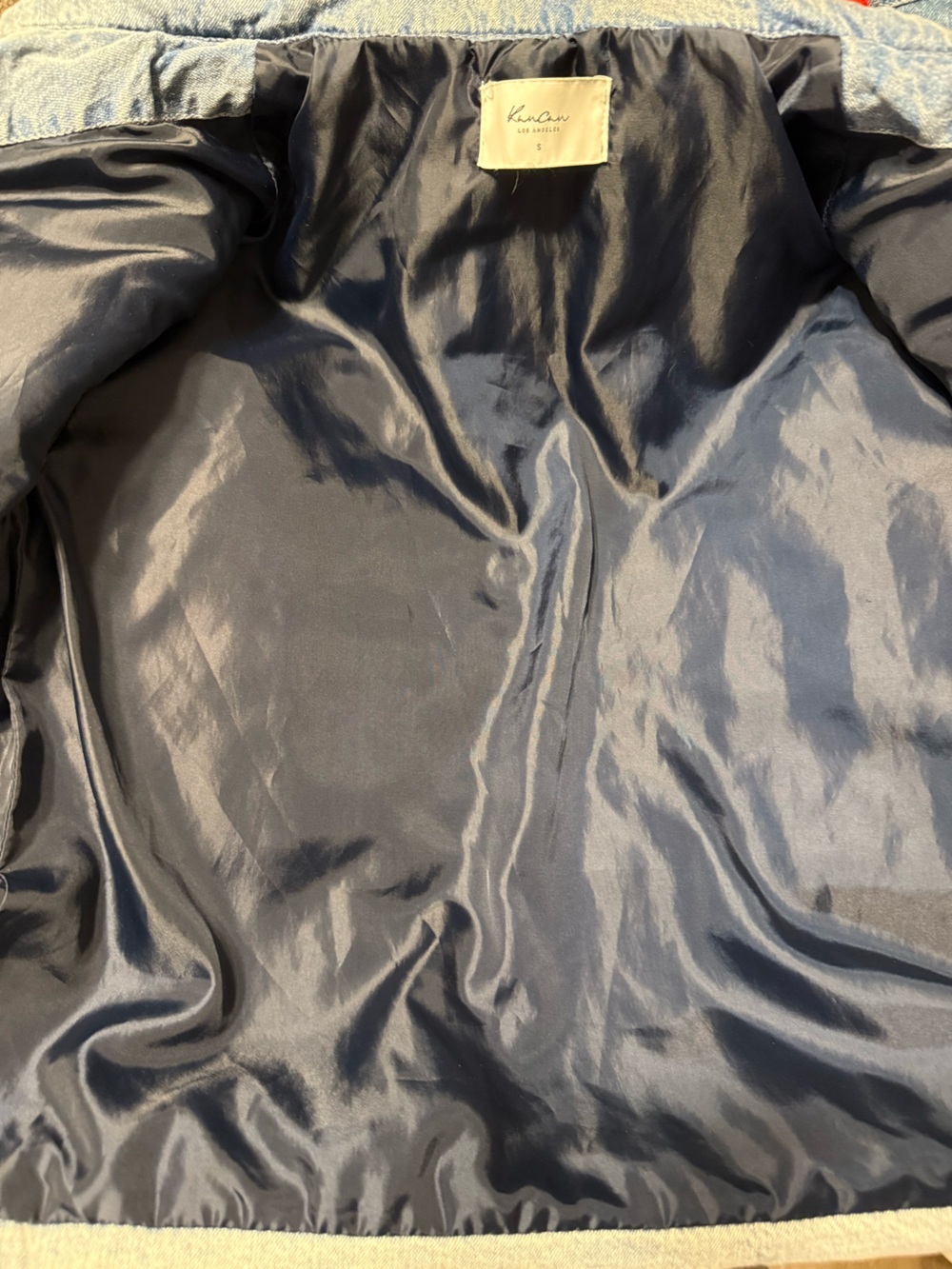 KanCan Navy Quilted Jacket - Small - Picture 8 of 10